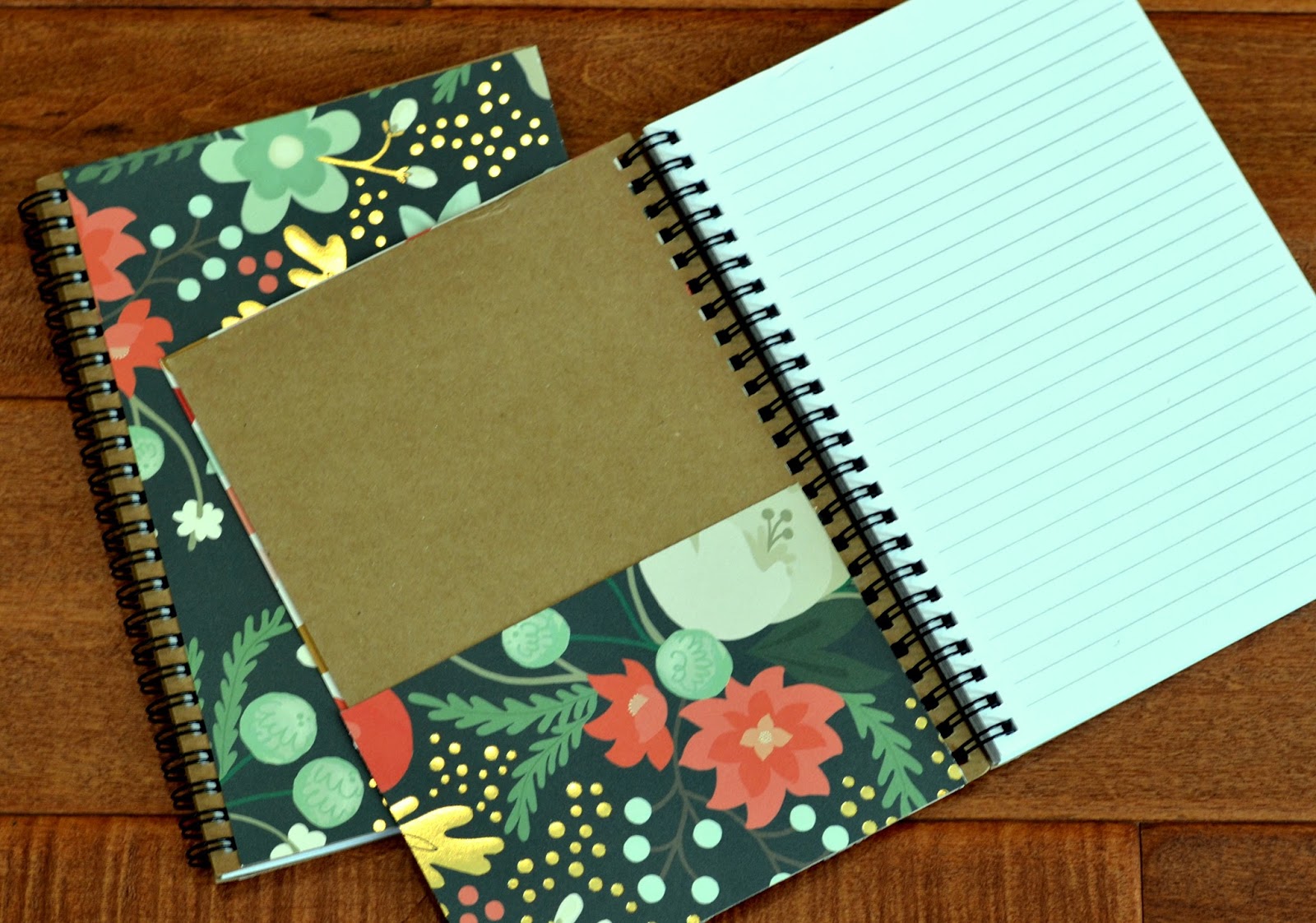 Using scrapbook paper to create a journal with a pocket