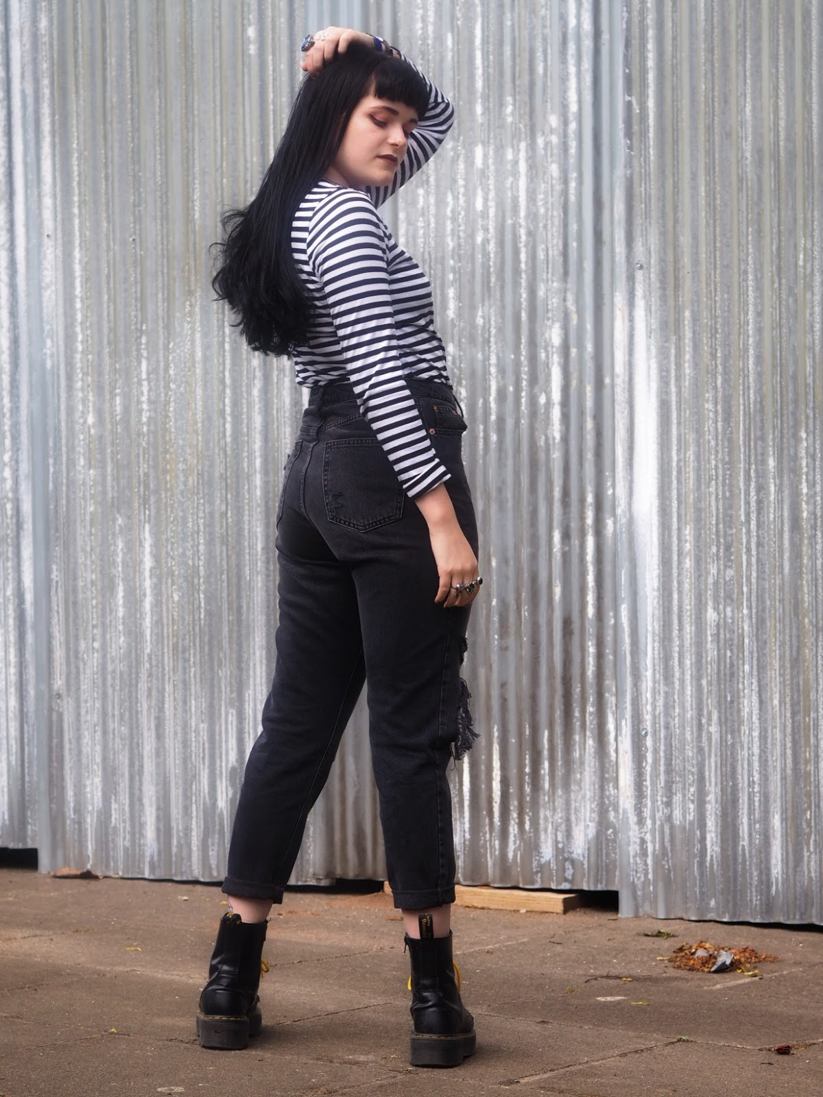 ripped jeans and doc martens