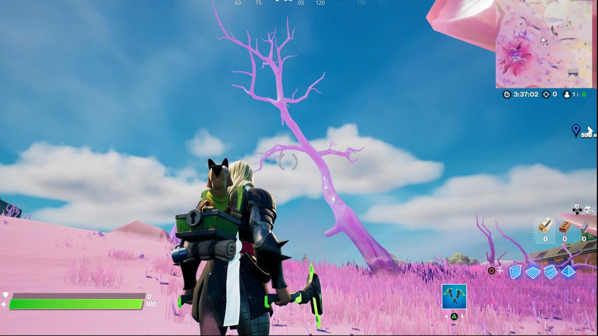 Where to find crystal trees to destroy in Fortnite season 5 locations
