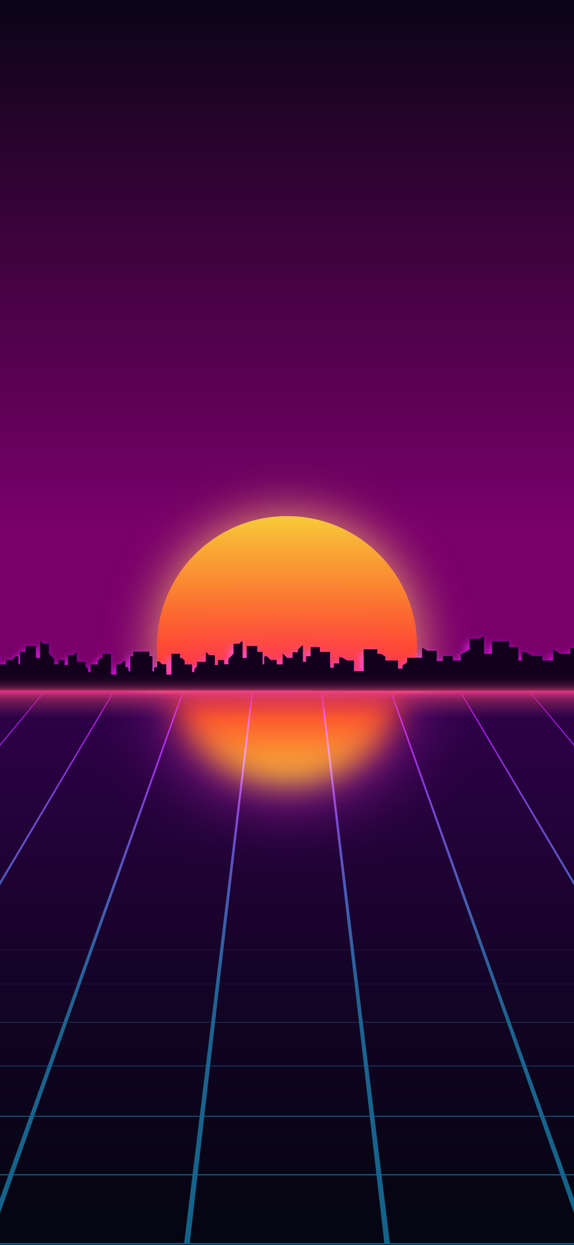 Synthwave 80s Type Retro City Neon Lights  Live HD Wallpaper 1HOUR   YouTube