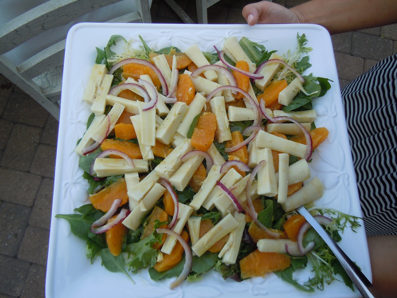 La Mia Tabella HEARTS OF PALM & ORANGE SALAD W/ CITRUS VINEGRETTE