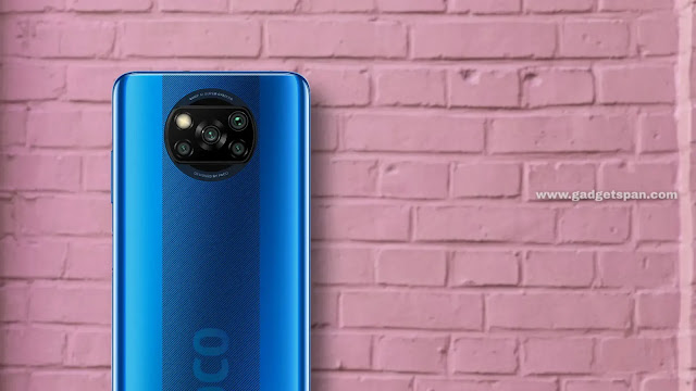 POCO X3 quad camera setup