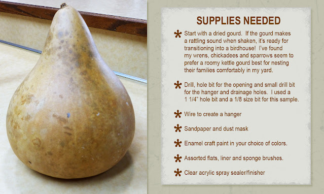 Annie Lang shows you how to DIY a cozy kettle gourd birdhouse that will last for years with a few basic craft supplies because Annie Things Possible!