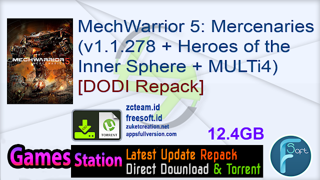 MechWarrior 5: Mercenaries (v1.1.278 + Heroes of the Inner Sphere + MULTi4) ) (From 10.8 GB) - [DODI Repack]