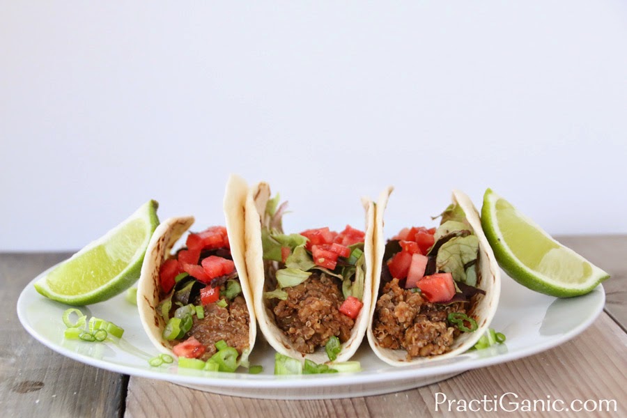Slow Cooker Lentil and Quinoa Tacos PractiGanic Vegetarian Recipes
