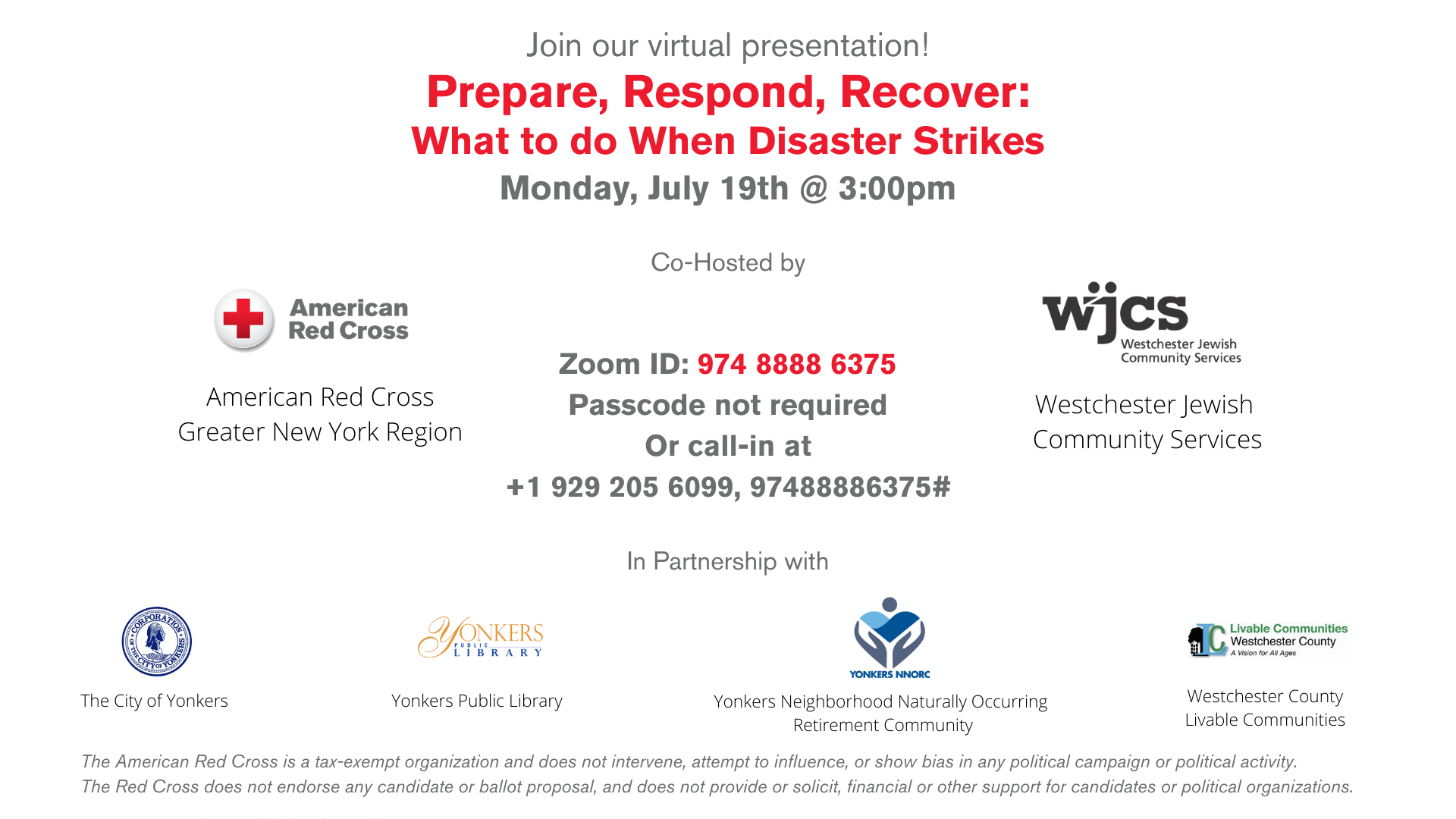 Yonkers Insider Westchester Insider American Red Cross Virtual