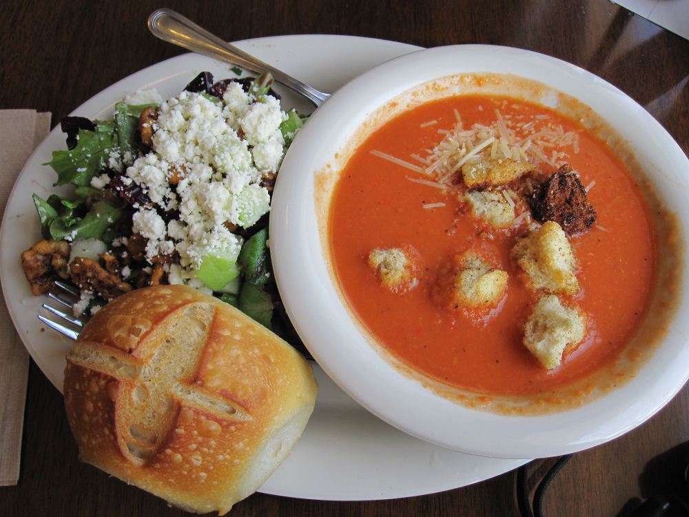 The Asian Vegetarian in Oz Boudin SF Irvine, CA Tomato Soup and