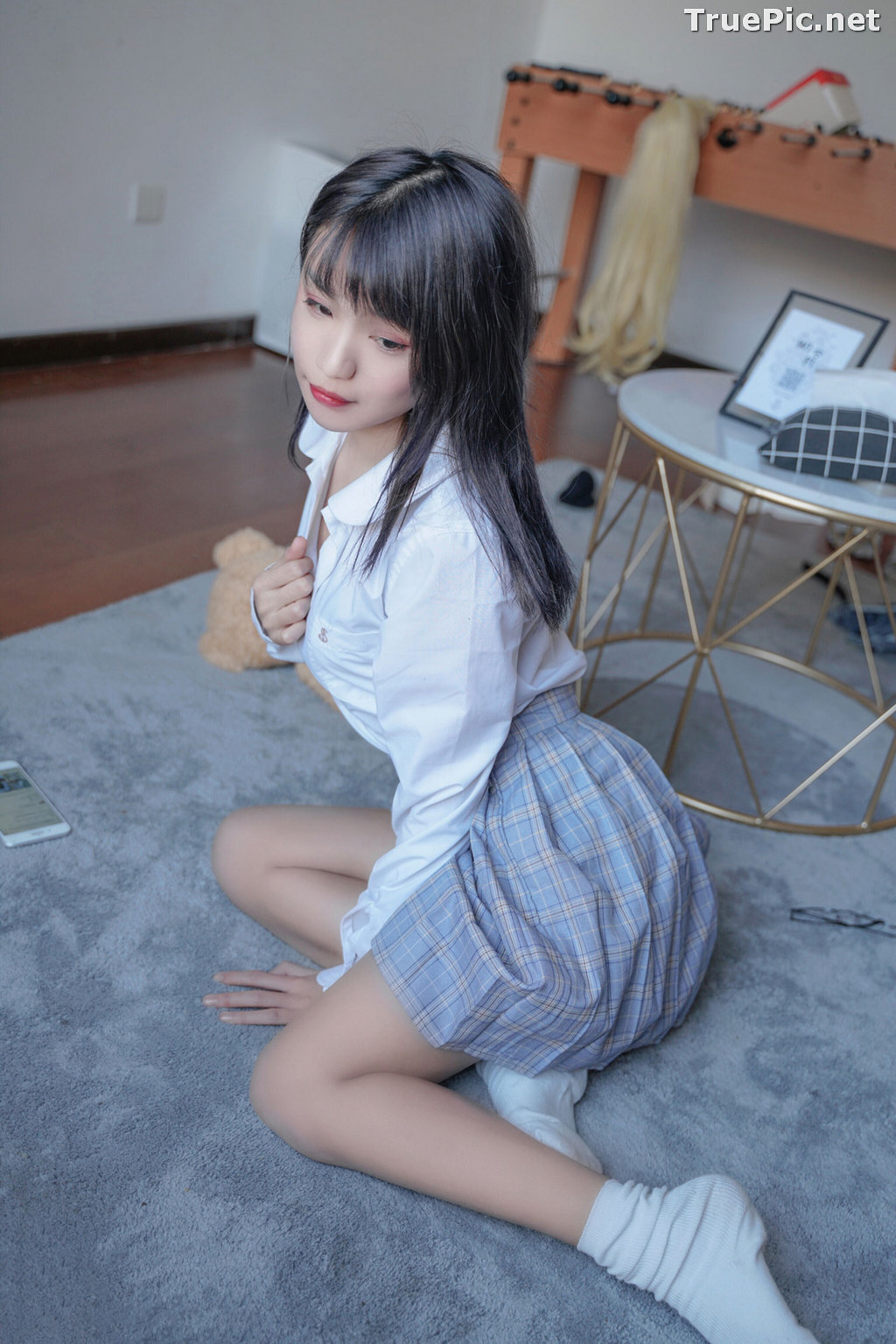 Image [MTCos] 喵糖映画 Vol.047 – Chinese Cute Model – Sexy Student Uniform - TruePic.net - Picture-32
