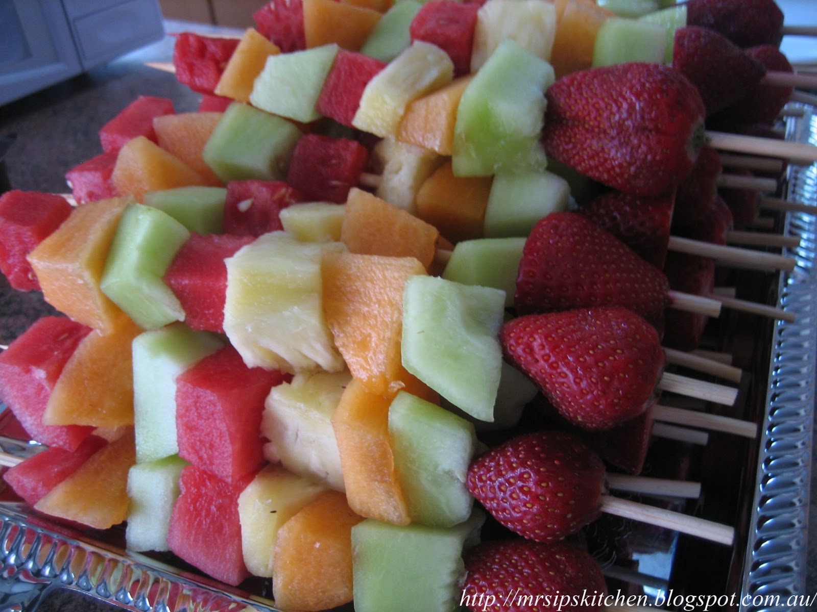 Mrs. Ip's Kitchen Fruit Kebabs/Fruit on Skewers