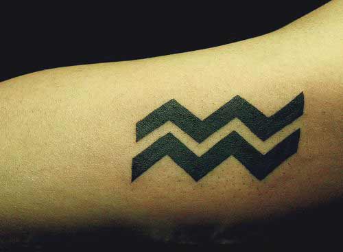 Best aquarius tribal tattoos