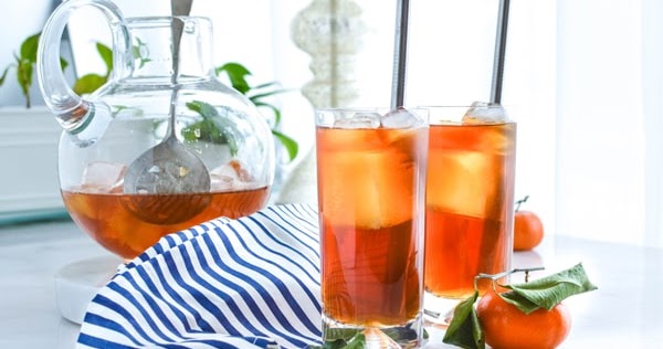 Cold Iced Tea with Lemon and Straw Stock Photo - Image of vintage