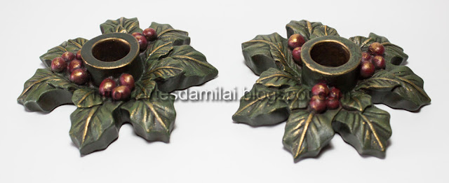 porta velas de Natal