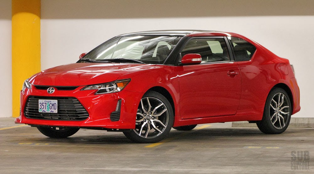 2014 Scion tC in Absolutely Red