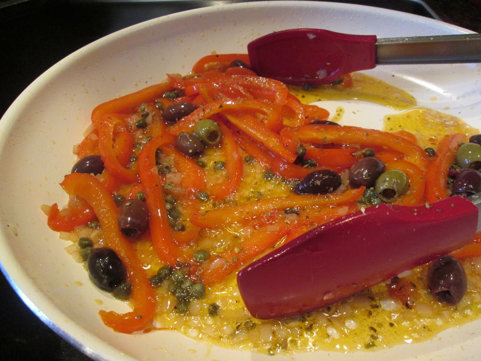 Stirring the Pot Giada's Crispy Chicken Thighs with Peppers and Capers