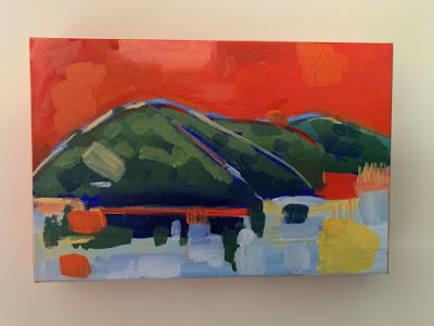 Riona Tinda, Field study of the North Arm Cove, 2020, acrylic on canvas Riona Tinda, Field study of the North Arm Cove, 2020, acrylic on canvas