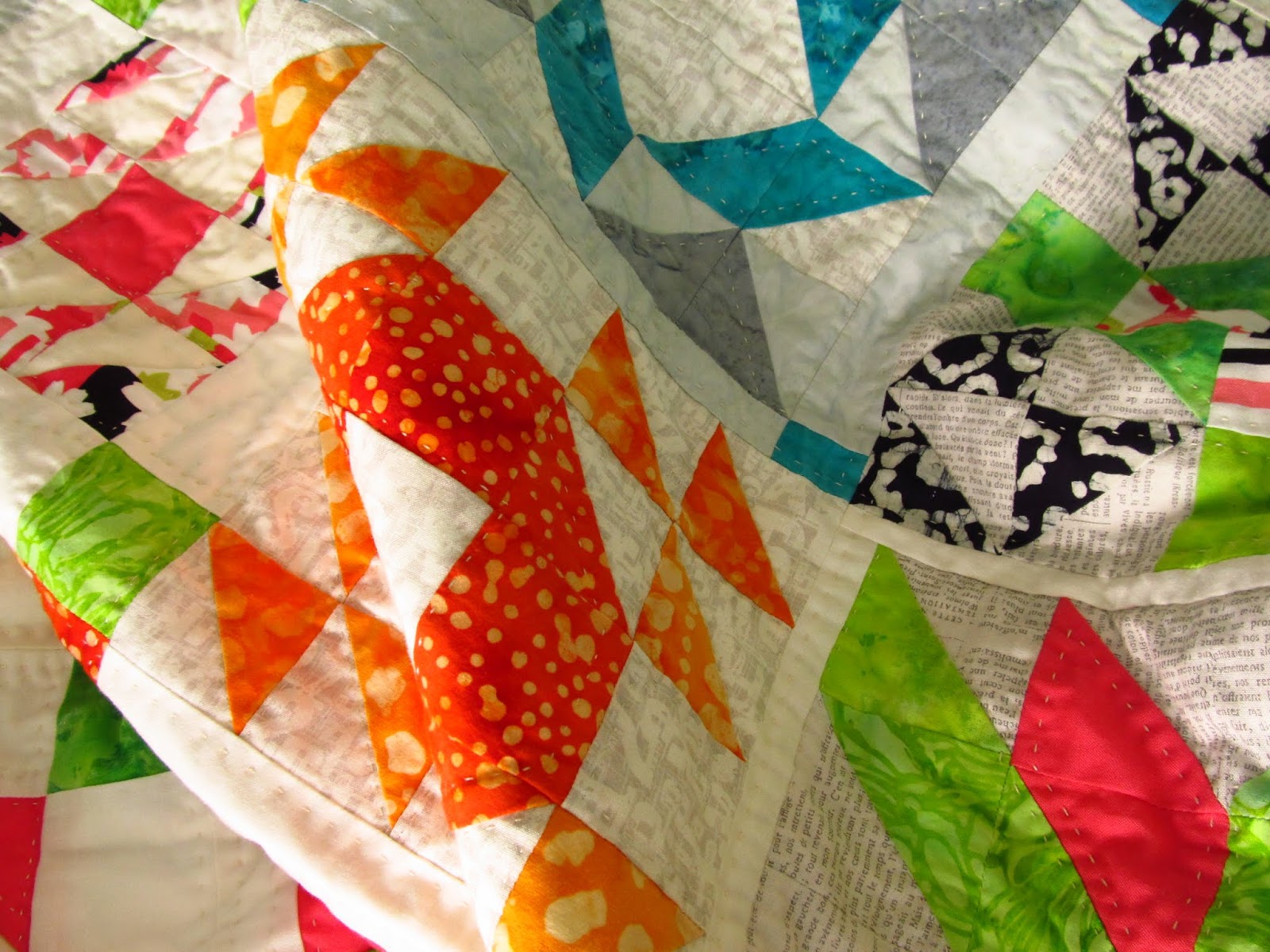 Crazy Victoriana crazy for quilts Minimalist Modern Quilt, Geometric