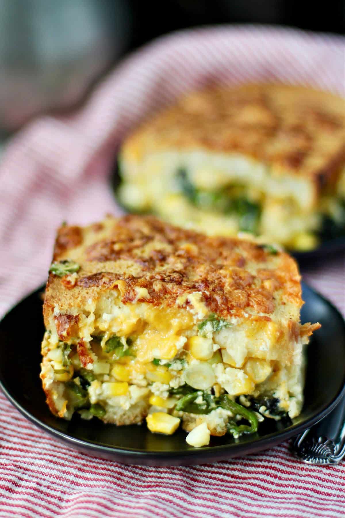Breakfast Strata with Corn and Chiles Karen's Kitchen Stories