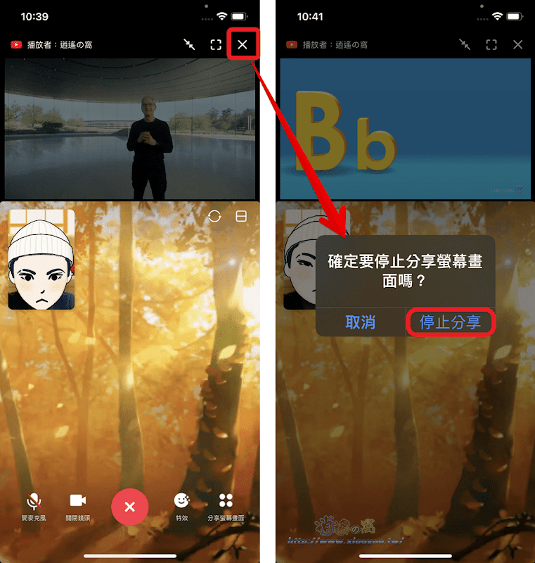 LINE 群組、好友聊天室支援分享螢幕畫面