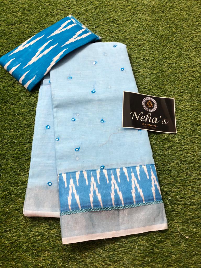 Lenin mirror work sarees