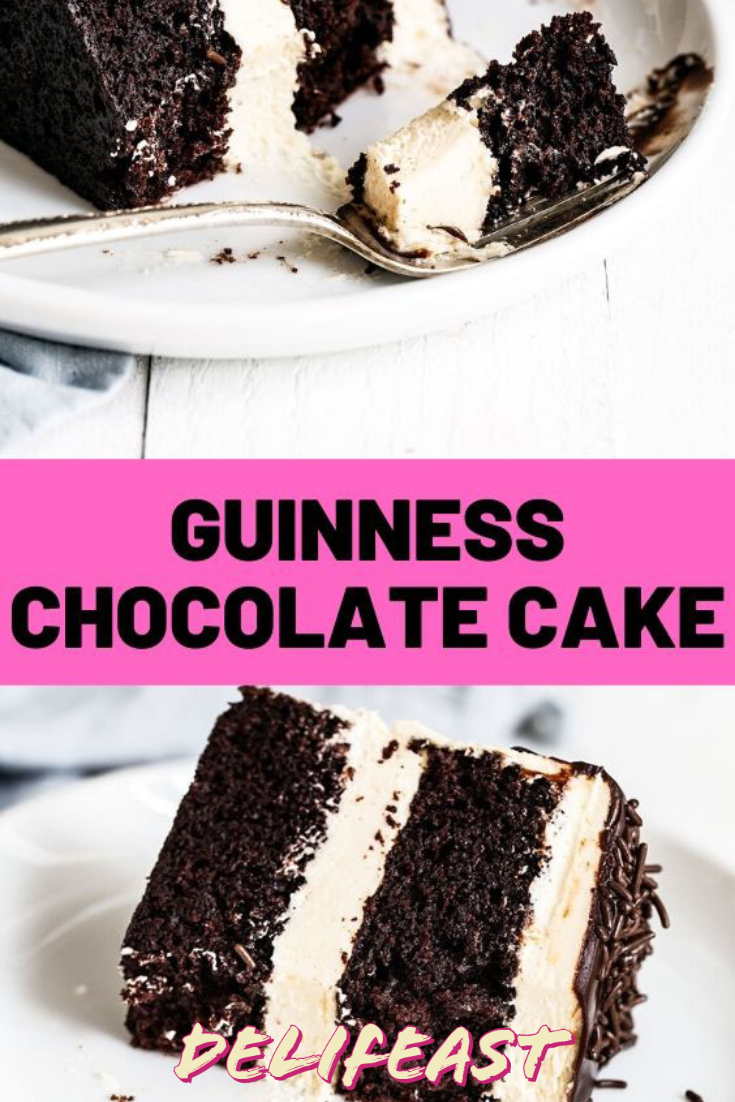 GUINNESS CHOCOLATE CAKE WITH IRISH BUTTERCREAM