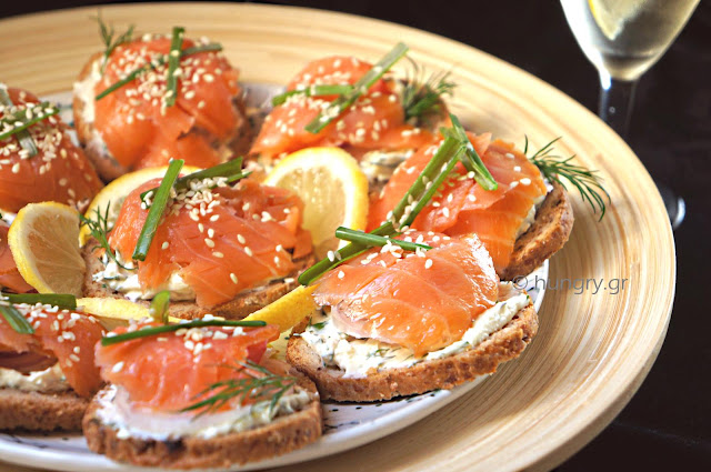 Smoked Salmon Canapés