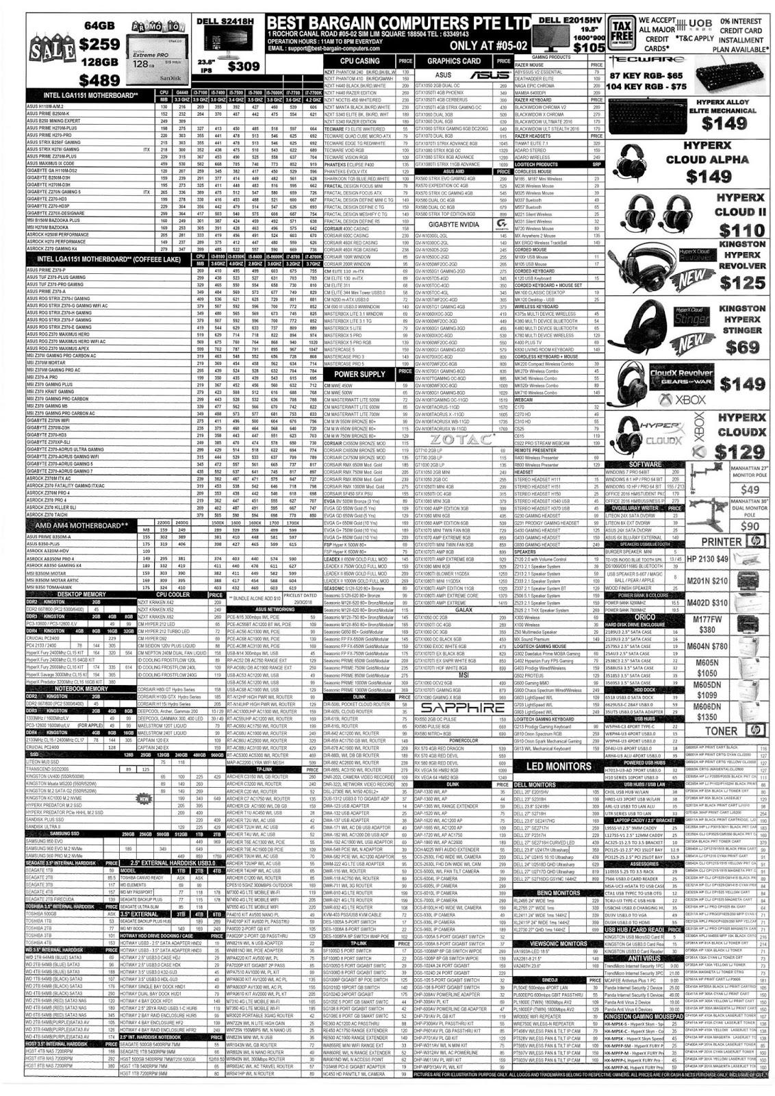 SG PC Fair Online Brochures, Flyers and Price List Best Bargain
