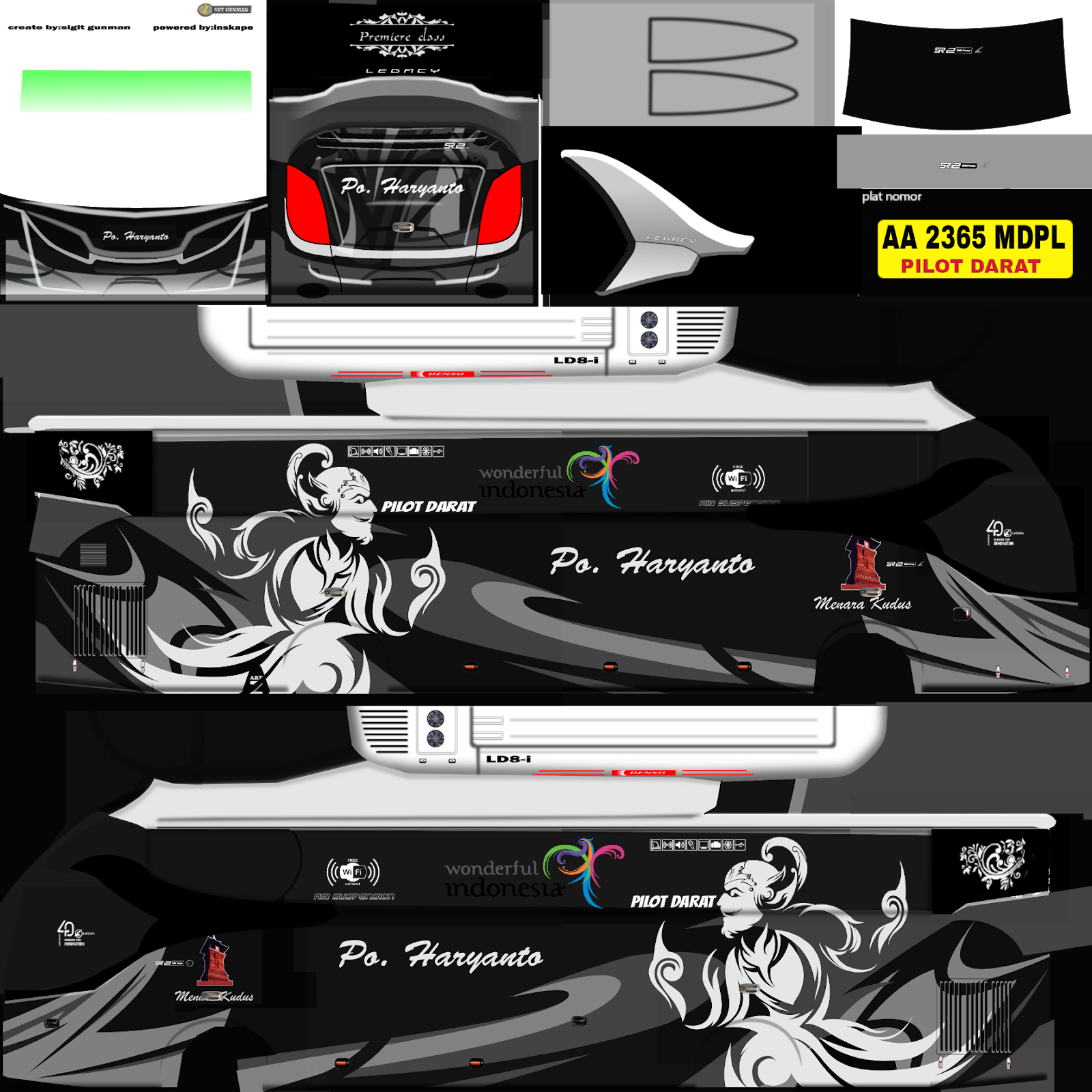 Bussid Livery Template Bussid Livery Template