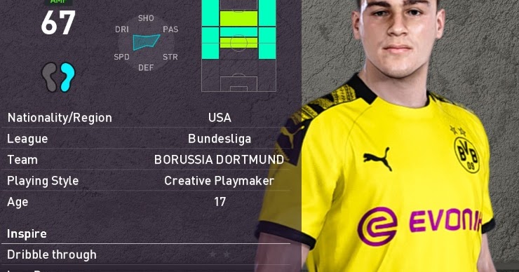 Pes 2020 Faces Giovanni Reyna By Raden Pesnewupdate Com Free Download Latest Pro Evolution Soccer Patch Updates