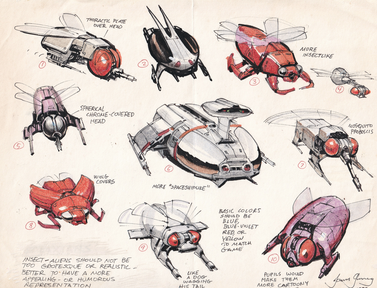 Gurney Journey: Sentient Insect Spaceships