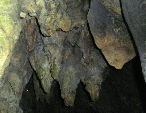 Stelactites in Jatijajar Cave in Kebumen, Central Java