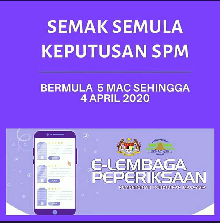 Semakan semula keputusan spm 2020