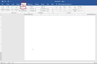 Membuat Margins Berbeda Dalam Satu Dokument Microsoft Word