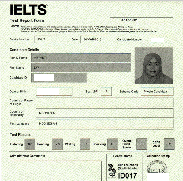 Pengalaman Tes Ielts Padang Hamasah Uwi
