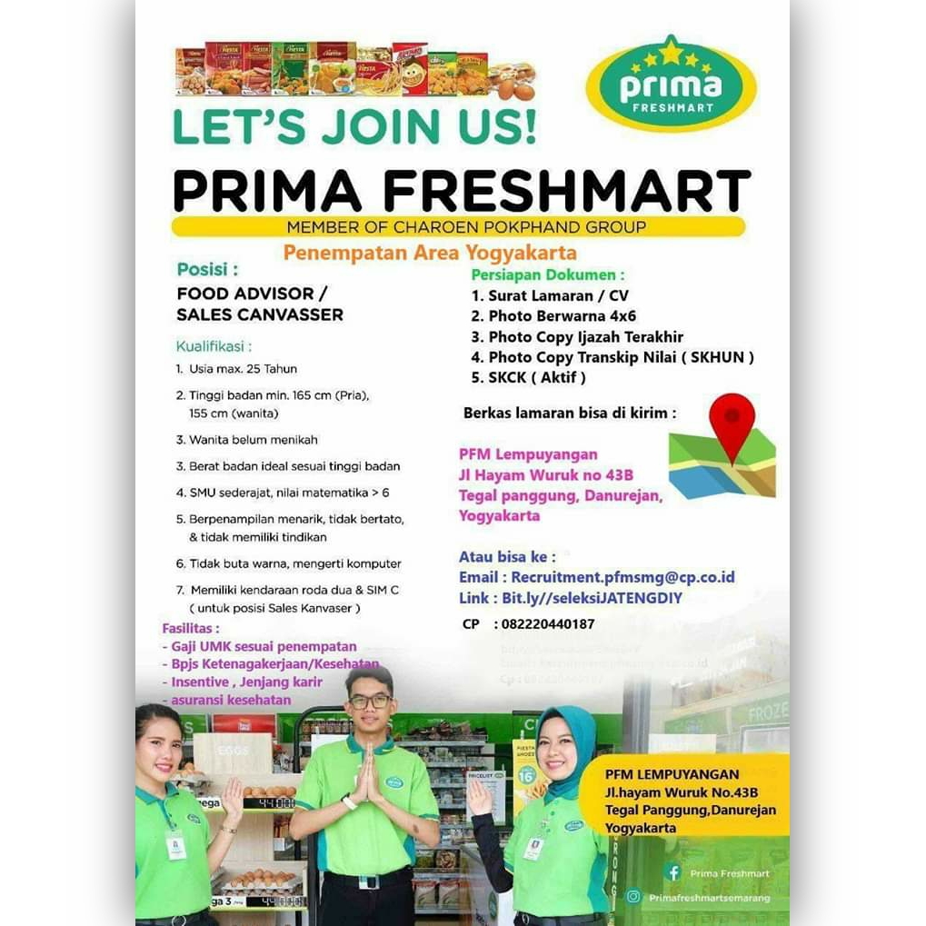 Loker Pramuniaga, Sales PT Primafood International (Prima Loker Pramuniaga, Sales PT Primafood International (Prima