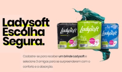 Cadastro Ladysoft Absorvente Grátis: Receba Amostra Grátis