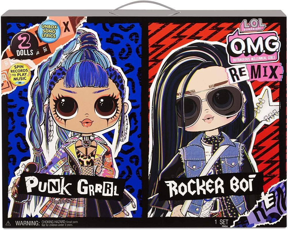 L.O.L. Surprise! O.M.G. Remix Rocker Boi и Punk Grrrl Куклы L.O.L. Surprise! O.M.G. Remix Rocker Boi и Punk Grrrl