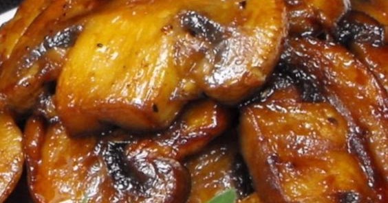 Mushrooms with a Soy Sauce Glaze - vegan recipe box