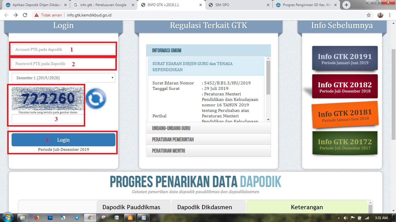 Tampilan Baru Pada Aplikasi Info GTK v.2019.1.1