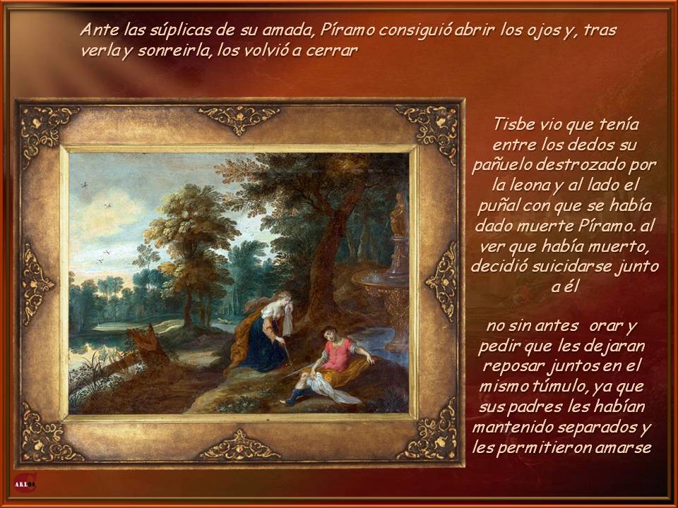 Un rincón por compartir Píramo y Tisbe