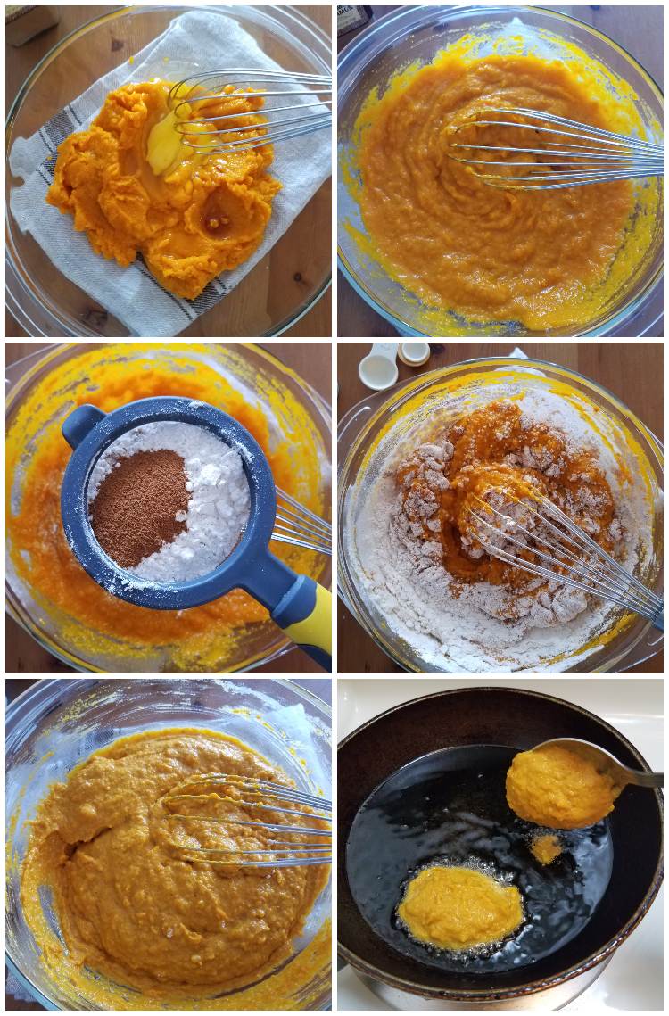 Barriguitas de vieja {pumpkin fritters} Bizcochos y Sancochos