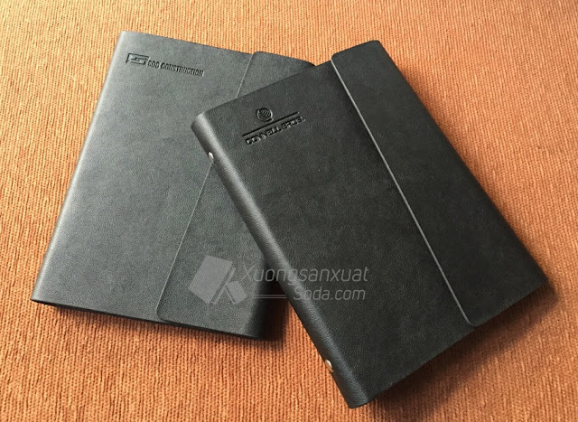 sản xuất sổ bìa da