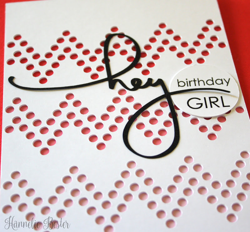 Chevron background birthday card