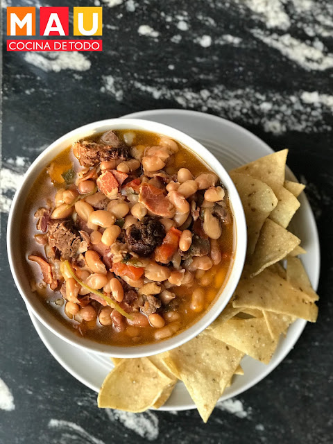 mau cocina de todo receta frijoles charros instantpot olla presion ribeye