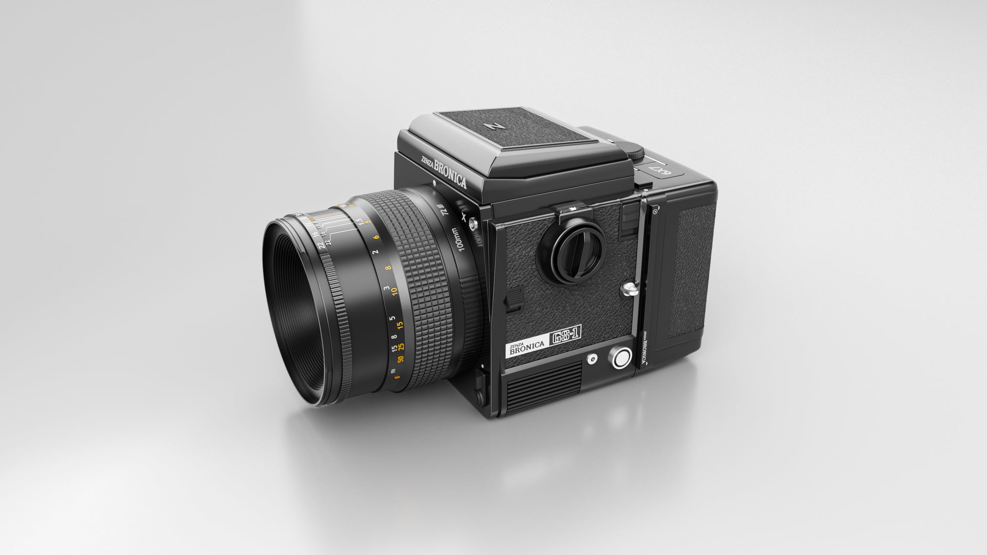 Analog GS-1 camera product render by Wolfgang V Berger using Autodesk Maya  and Maxon Redshift 3D