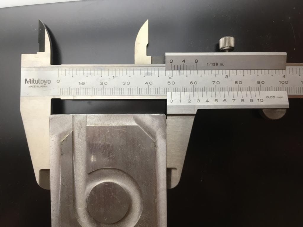 Cara membaca hasil ukur vernier caliper 1/128 inch