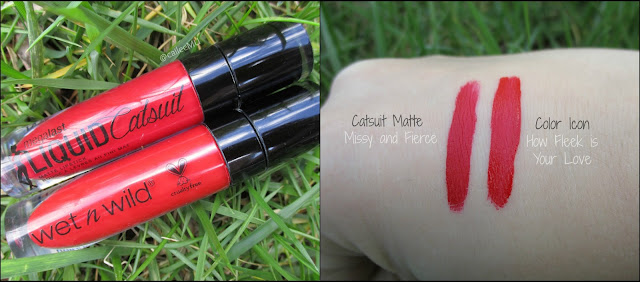 Comparison Swatches: Wet n Wild Liquid Lipsticks