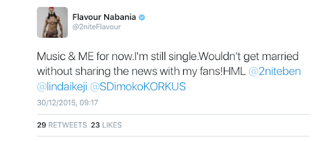 Flavour Nabania and Marriage Drama