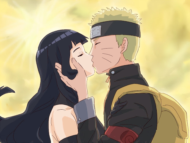 Hình ảnh Naruto và Hinata hôn nhau thật thấm thiết