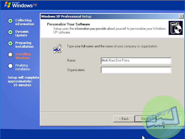 Cara Menginstal Windows XP Step9