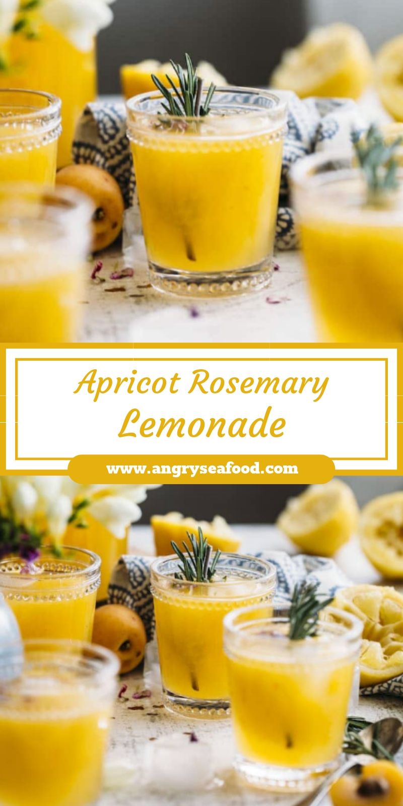 Apricot Rosemary Lemonade